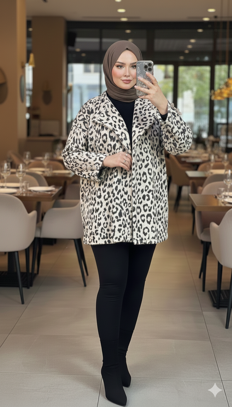 veste leopard( taille Standard du 38 jusqu’au 46)