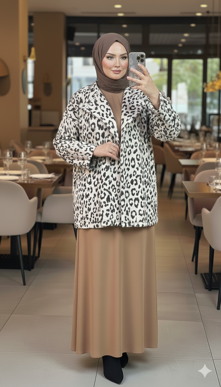veste leopard( taille Standard du 38 jusqu’au 46)